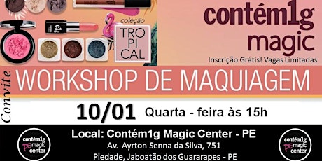 Imagem principal do evento WORKSHOP DE MAQUIAGEM GRÁTIS 