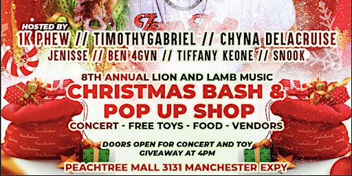 Holiday Pop Up Shop &  8th Annual Lion and Lamb Music Christmas Bash
