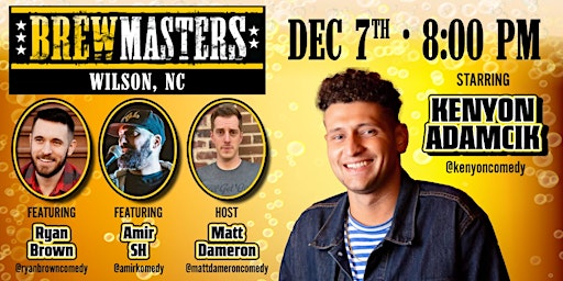 Brewmasters Comedy Featuring