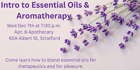 Intro to Essentials Oils & Aromatherapy primary image