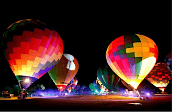 Night of colors hot air balloon International festival