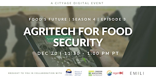 CityAge - Food’s Future: Agritech for Food Security