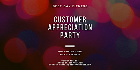 Customer Appreciation Holiday Party- Vendor Application