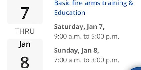 Basic Firearms Training & Education