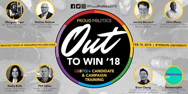 2018 Out To Win - LGBTIQ+ Candidate & Campaign Training