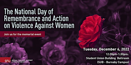 National Day of Remembrance & Action on Violence Against Women -SFU