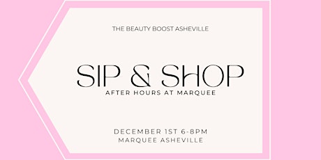 Sip & Shop with The Beauty Boost Asheville