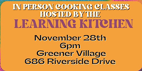 Cooking Class hosted by Greener Village