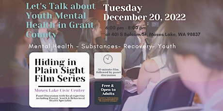 Hiding in Plain Sight Film Showing-Let's Talk about Youth Mental Health