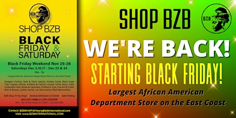 Shop BZB Black Friday & Saturday