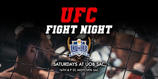 UFC Fight Night | University of Beer - Sacramento primary image