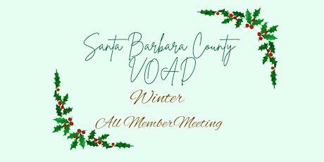 Santa Barbara County VOAD Winter All Member Meeting