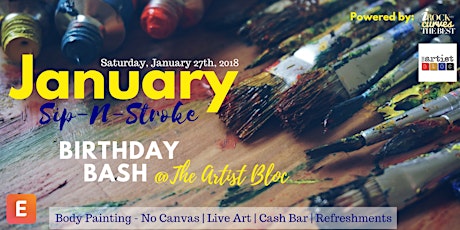January Paint & Sip Birthday Bash  primary image
