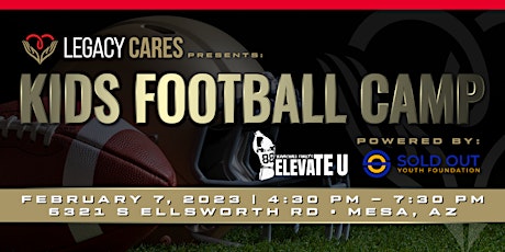 Legacy Cares Youth Football Camp powered by Sold Out Youth Foundation