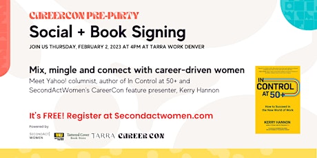 CareerCon Social + In Control at 50+ Book Signing with Kerry Hannon