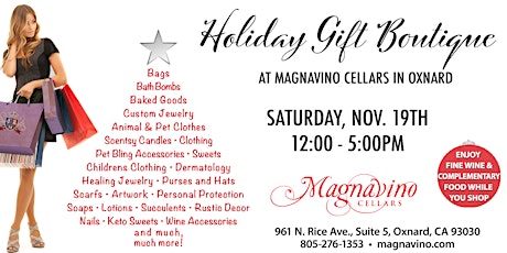 Magnavino Holiday Gift Boutique primary image