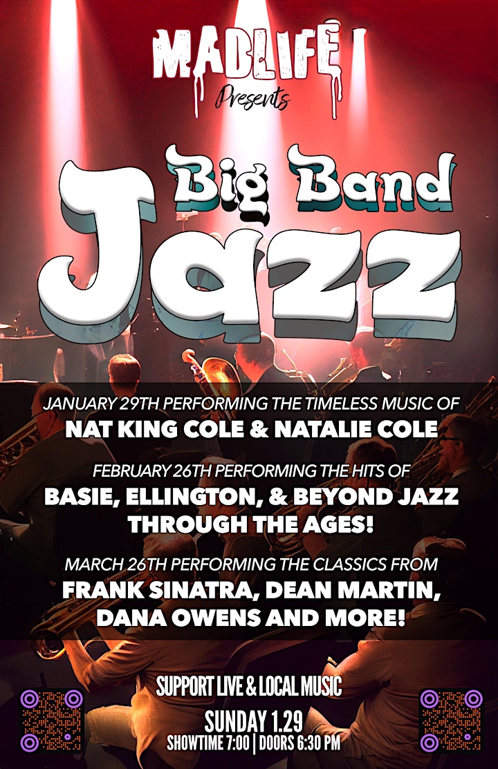 Big Band Jazz—Performing The Timeless Music of Nat King Cole & Natalie Cole image