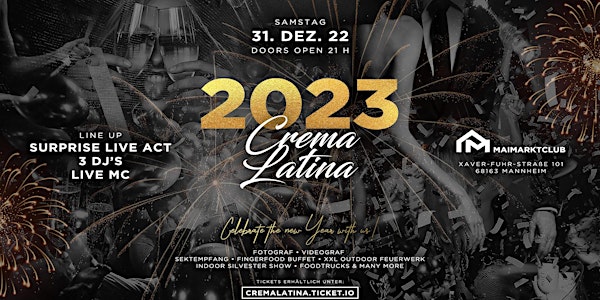 Crema Latina ✘ New Year's Eve ✘NEUER TICKETLINK
