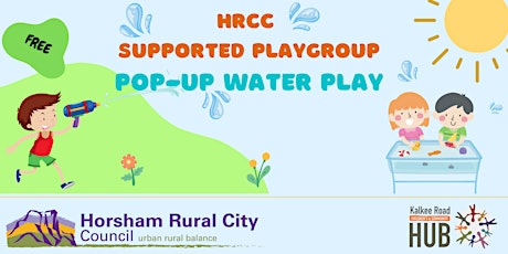 Imagem principal do evento HRCC Supported Playgroup WATER PLAY School Holiday Activity