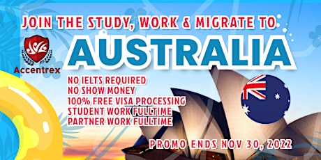 Study, Work & Migrate to Australia primary image