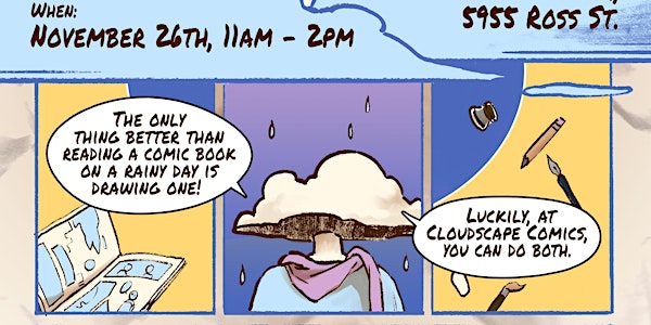 Cloudy Day Comics Book Sale and Drawing Event
