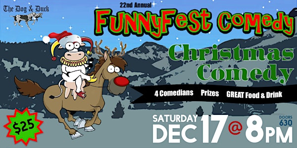 CHRISTMAS COMEDY Party SHOW - Saturday, December 17, 2022 @ 8 pm