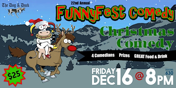 CHRISTMAS COMEDY Party SHOW - Friday, December 16, 2022 @ 8 pm Calgary /YYC
