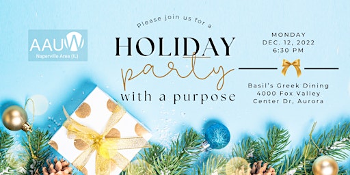 AAUW Naperville Area 2022 Holiday Party With a Purpose