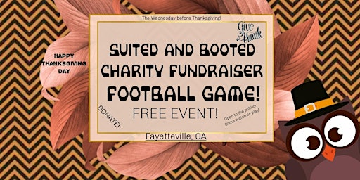 Booted & suited Charity Football game