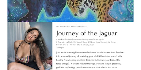 Journey of the Jaguar: 6 weeks of Reclaiming Sexual Sovereignty