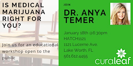 Is Medical Marijuana Right for You?  An educational workshop in Lake Worth primary image