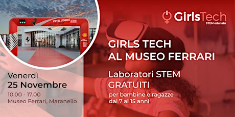 Immagine principale di Girls Tech al Museo Ferrari 