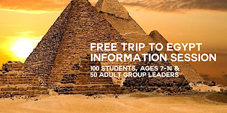 FREE Trip to Egypt Information Session - Philly primary image