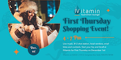 Holiday Shopping Event at IVitamin Hydration Lounge  on South Congress