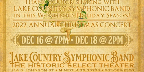 Lake Country Symphonic Band Presents - A Christmas Festival