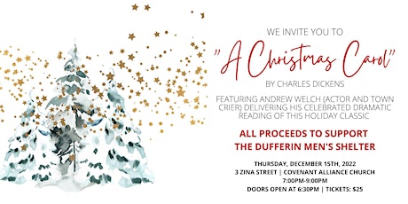 A Christmas Carol Reading in Support of Dufferin Men's Shelter