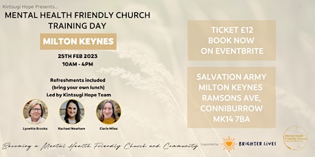 Mental Health Friendly Church Training Day - Milton Keynes