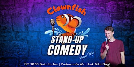 CLOWNFISH Stand-Up Comedy Show Wien | Open Mic #65 | Gaia Kitchen