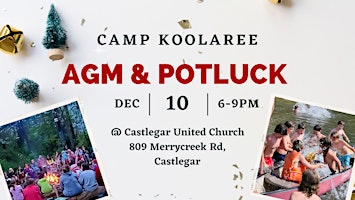 Camp Koolaree AGM & Community Potluck