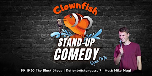 CLOWNFISH Stand-Up Comedy Show Wien | Open Mic #66 | Kettenbrückengasse 7
