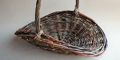 Woven Willow Flower Basket with Handle with Dan Brockett
