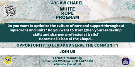 436 AW Chapel White Rope Program