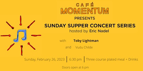 Sunday Supper Concert Series with Toby Lightman