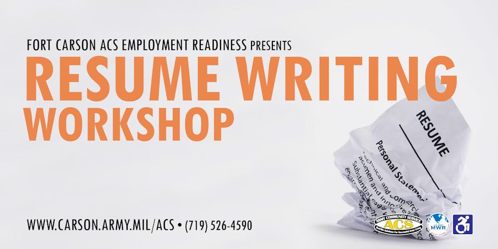 resume writing workshop tickets multiple dates eventbrite