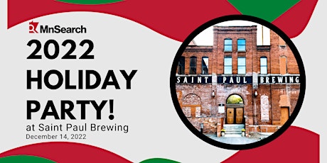 Primaire afbeelding van MnSearch 2022 Holiday Party at Saint Paul Brewing