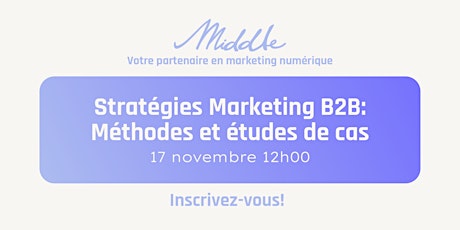 Stratégies Marketing B2B: Méthodes et études de cas primary image