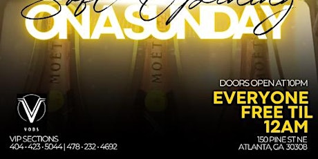 SUNDAY NIGHT FEVER! EVERY SUNDAY AT VODS ATL