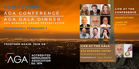 2023 AGA Tucson Conference: VIRTUAL ACCESS (online viewing)