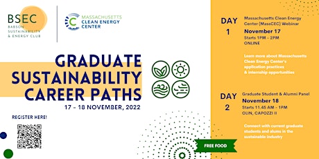 Babson Graduate Sustainability Career Paths primary image