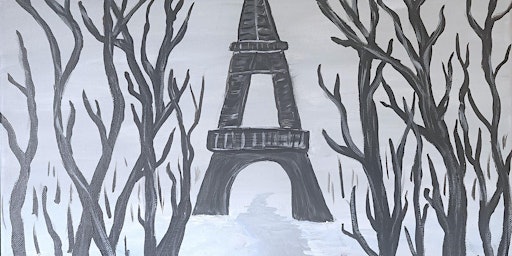 Paint and sip  with this Winter in Paris painting Sponsored event!
